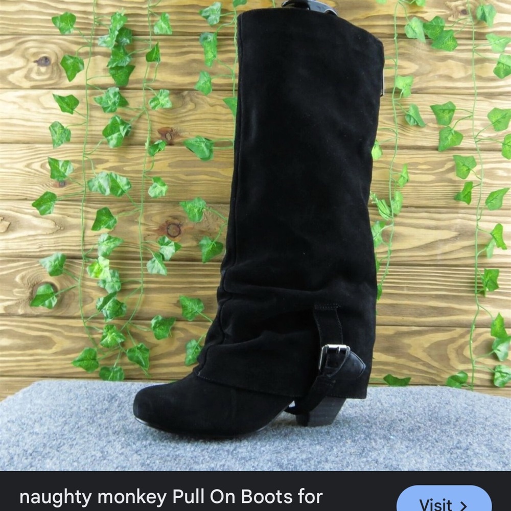 ISO Naughty Monkey Black Pull-On Boots